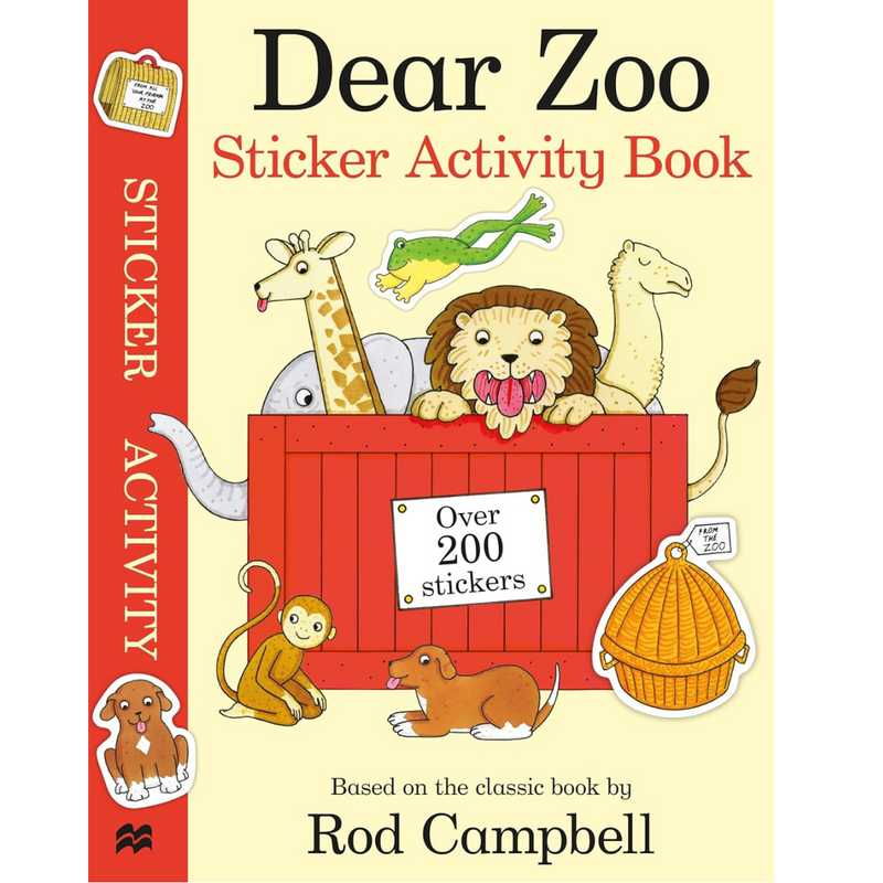 Dear Zoo Sticker Activity Interactive Kids Book (Paperback) by Rod Campbell Art and Craft2yrs+