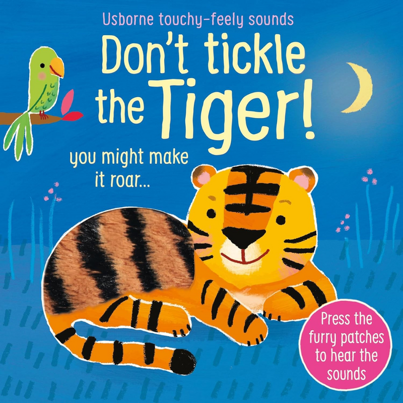 Don't Tickle The Tiger! Touch And Sound Book (Board Book) Interactive Kids Book by Sam Taplin, Ana Larrañaga Kids Book Best Seller Baby Gifts Idea