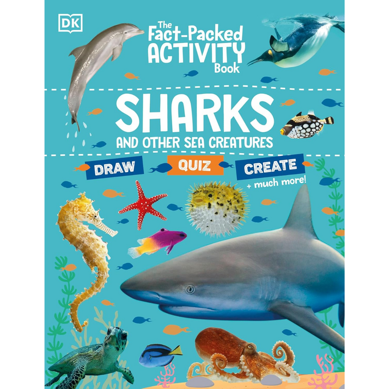 The Fact-Packed Activity Book: Sharks And Other Sea Creatures: Ocean Nature Activity Interactive Book Kids Book Art and craft for kids 5yrs+