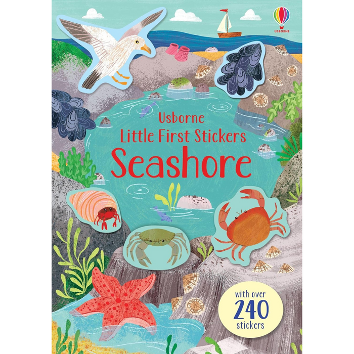 Seashore Little First Sticker Book Usborne (Paperback)