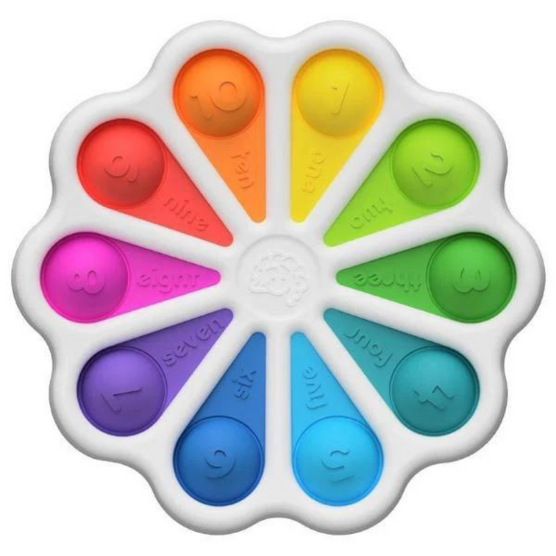 Fat Brain Toys Dimpl Digits Pot it 1-10 Travel Fidget Toys Sensory Toys Early Math Games for Kids Developmental Toys for Toddlers Gifts Idea Best Seller 2yrs+