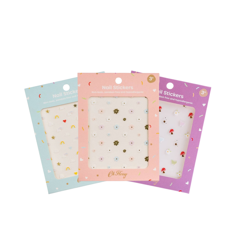 Oh Flossy Nail Stickers Kids Makeup Set Art and craft for kids Best Seller Most Loved in Store 3yrs+