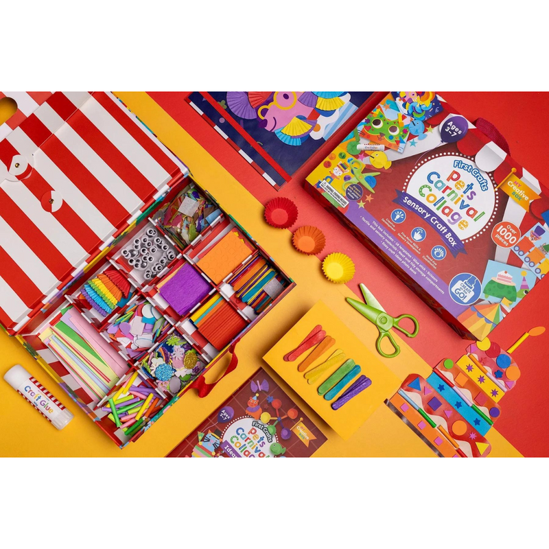 My Creative Box LARGE Pets Carnival Collage Craft Box Art and craft for kids Best Seller Gifting Idea for 3yrs+