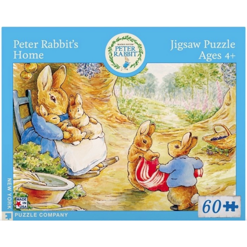 Peter Rabbit's Home 60pc Jigsaw Puzzle by New York Puzzle Company Gifting Idea for 4yrs+