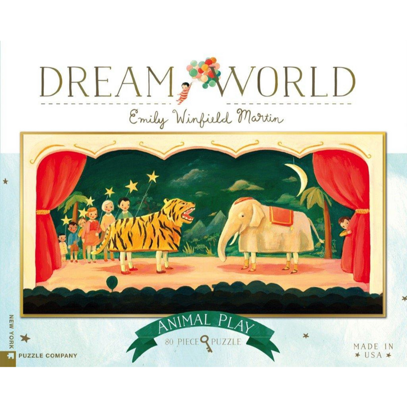 Dream World Animal Play 80pc Jigsaw Puzzle by New York Puzzle Company Gifting Idea for 4yrs+