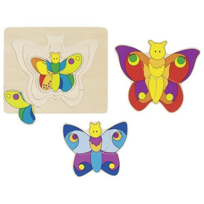 Goki Butterfly 4 Layer Puzzle 11pcs 2yrs+
