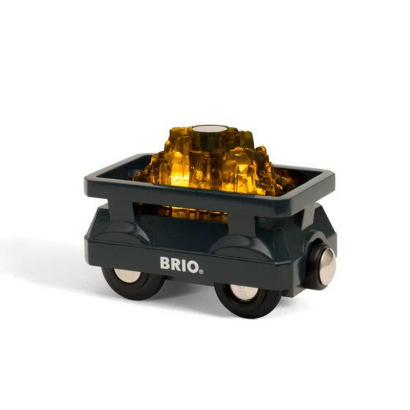 BRIO Light Up Gold Wagon 2pcs Toy Car Best Seller 3yrs+