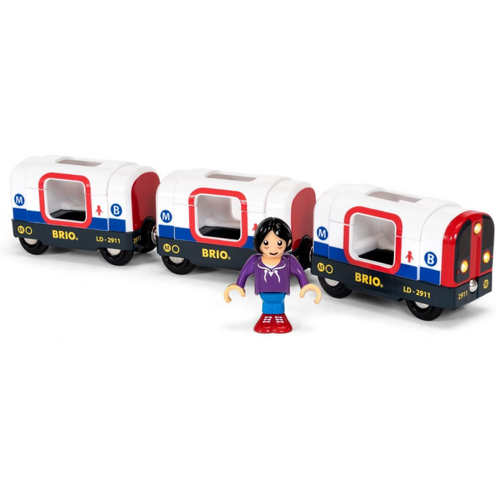 BRIO Metro Train with Sound & Light 4pcs 3yrs+