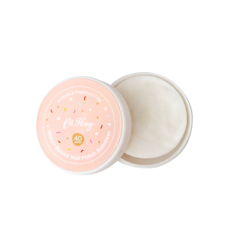 Oh Flossy Water-Based Nail Polish Remover 40 Wipes Kids Makeup Set Best Seller 4yrs+