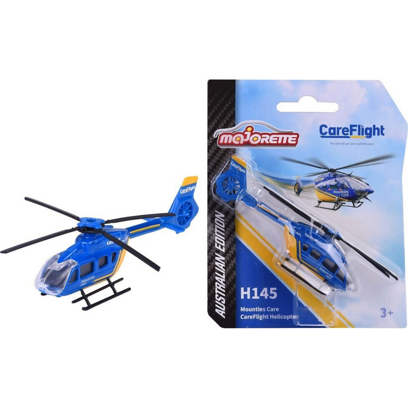 Majorette Careflight Rescue Helicopter Travel Metal Toy Plane Best Seller 3yrs+