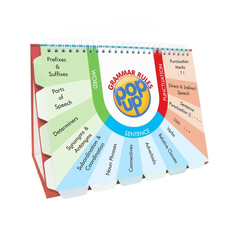 SPAG Pop Up Flip Chart by Junior Learning Spelling Punctuation and Grammar Early Literacy Phonics Cognitive Language 6yrs+