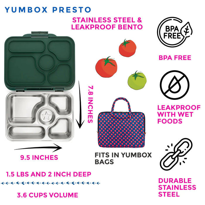 Yumbox Presto Stainless Steel Bento Lunch Box
