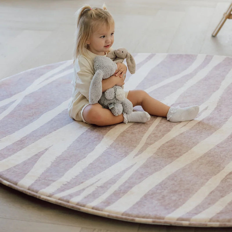 Little Wiwa Play Mat Sand Tide Cirkular Diameter 200cm Kids Play Rug Room Decor
