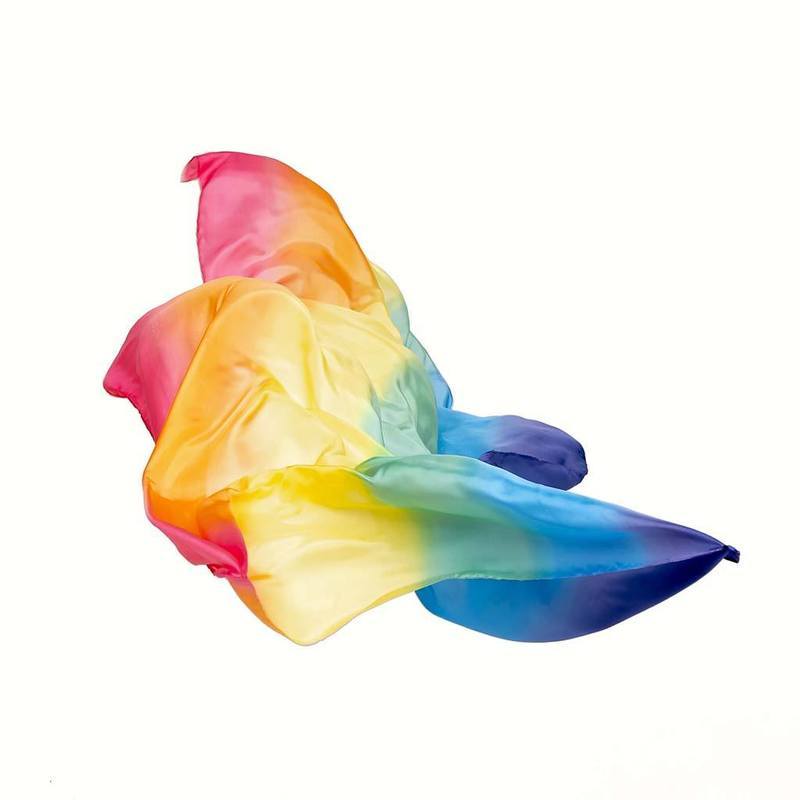Sarah’s Silks Giant Rainbow Playsilks 178 x 89cm 100% Silk Natural Waldorf Toys 0m+
