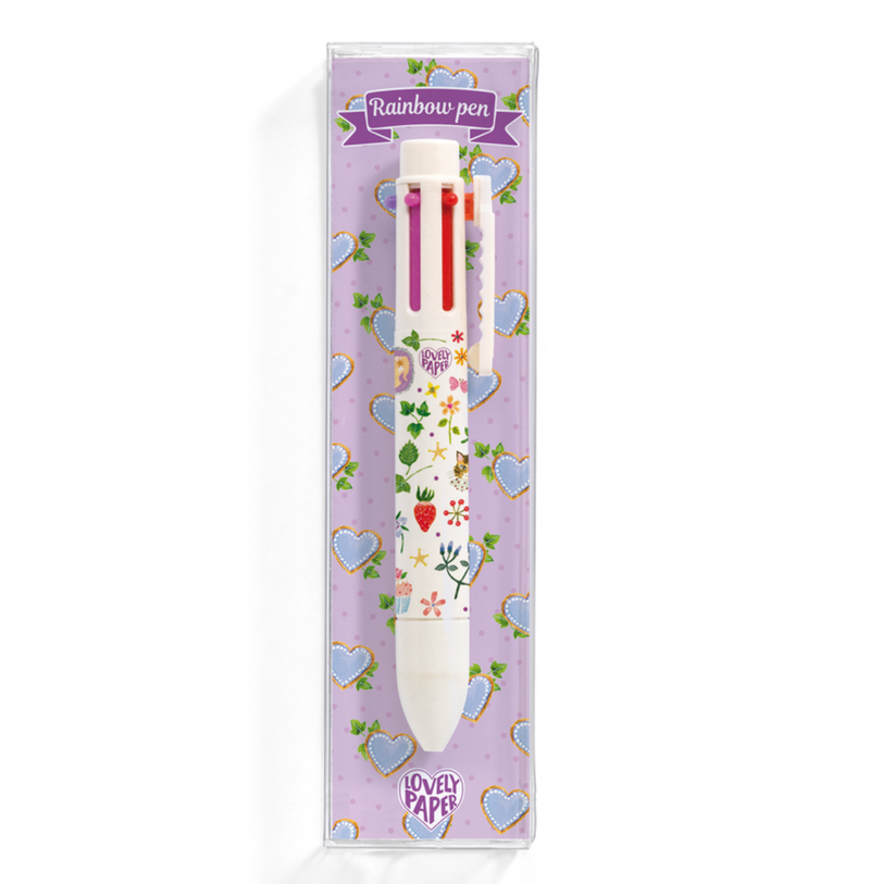 Multicolor Rainbow Pen 6 Colours by Djeco Stationary Art and craft for kids 3yrs+