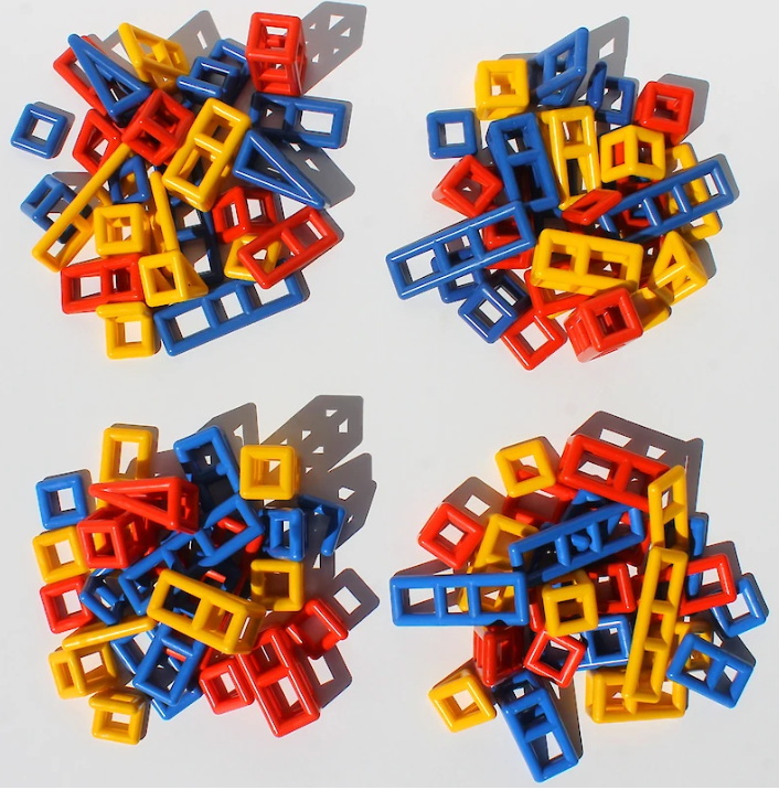 Mobilo Giant Bucket building and construction toys for group of children 4 connector packs + 4 Geo packs 3yrs+ (Bulky Shipping)