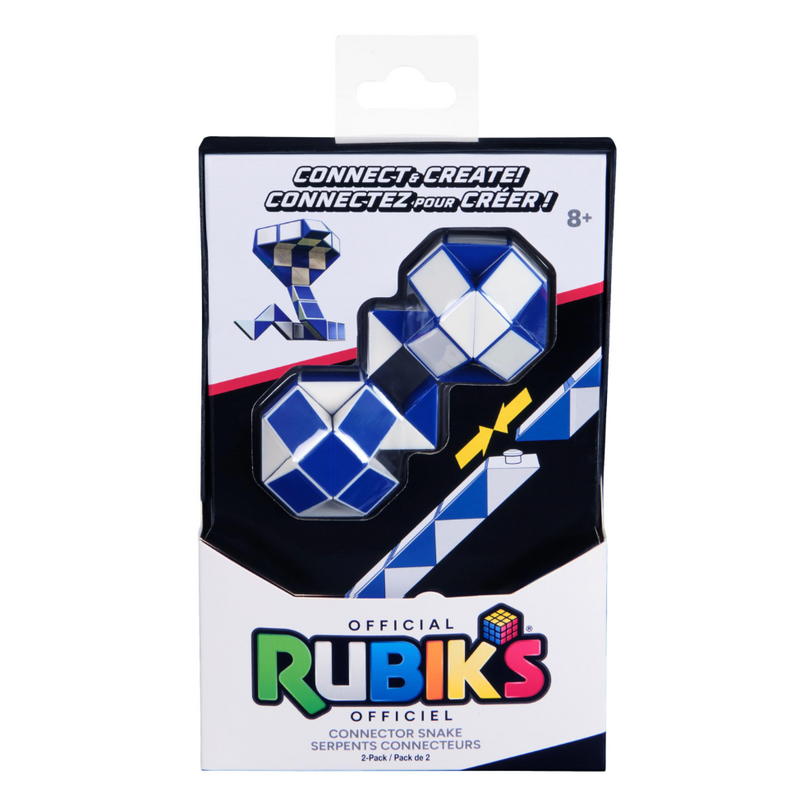 Rubik’s Connector Snake 2pcs Shape Shifting Puzzle Fidget Travel Toys Early Science STEM Toys 8yrs+