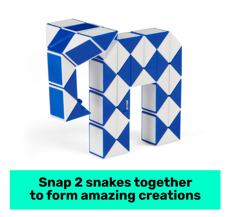 Rubik’s Connector Snake 2pcs Shape Shifting Puzzle Fidget Travel Toys Early Science STEM Toys 8yrs+