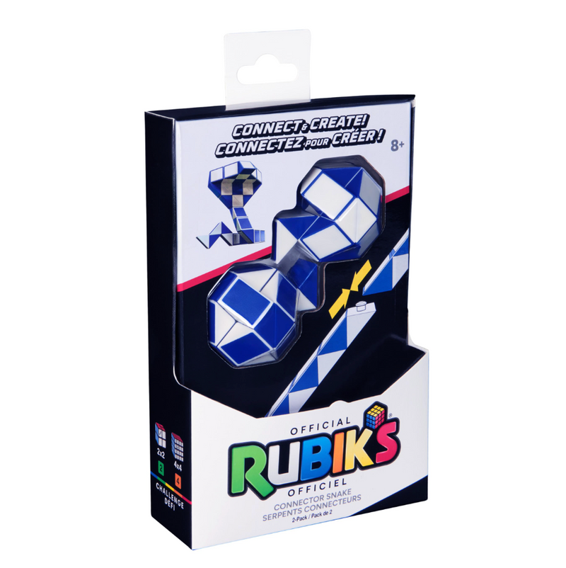 Rubik’s Connector Snake 2pcs Shape Shifting Puzzle Fidget Travel Toys Early Science STEM Toys 8yrs+
