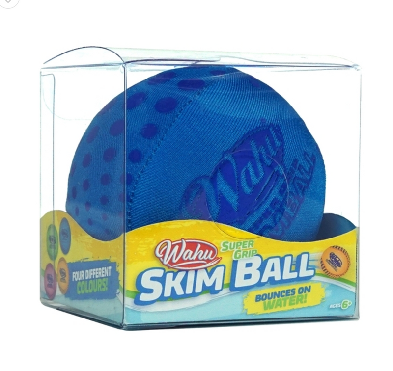 Wahu Bounce on Water Super Grip Skimball 6cm 1pc Assorted Colour Outdoor Activities for 6yrs+