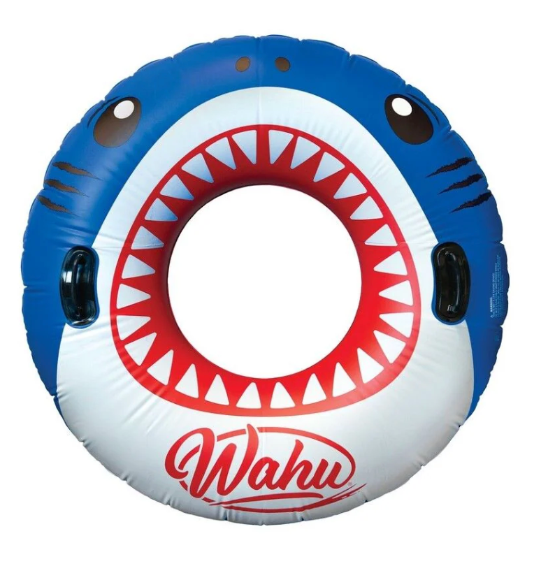 Wahu Big O Shark Inflatable Pool Ring Outdoor Activities for 6yrs+