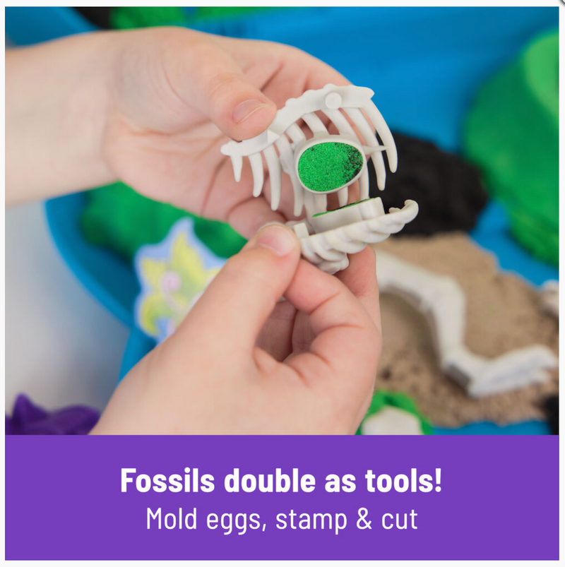 Kinetic Sand T-Rex Dino Fossil Dig Case Sensory Toys 3yrs+