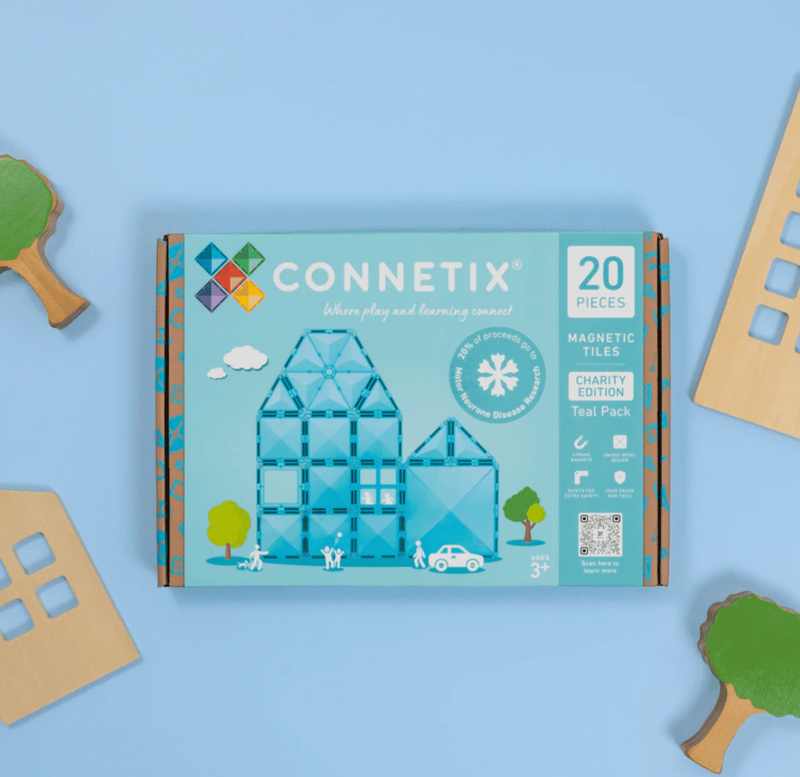 Connetix Tiles Teal Charity Pack 20pc 3yrs+
