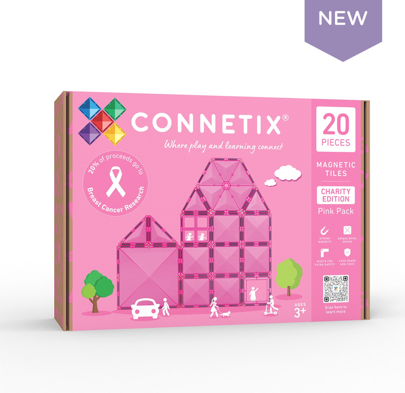 Connetix Tiles Pink Charity Pack 20pc 3yrs+