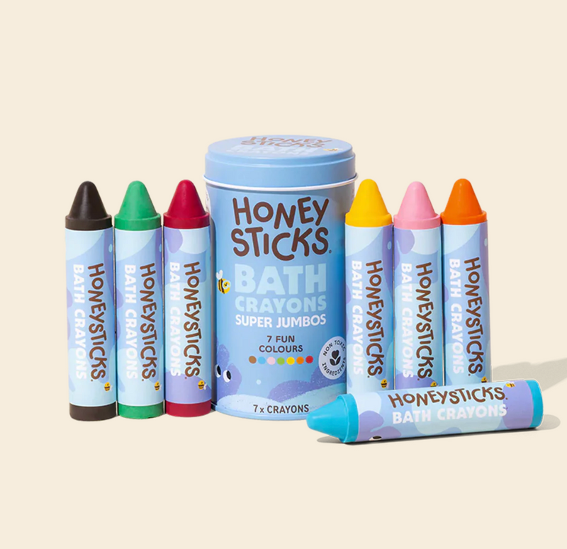 Honeysticks Bath Crayons 7 Colours Super Jumbos Bath Toys Art and craft for kids 3yrs+