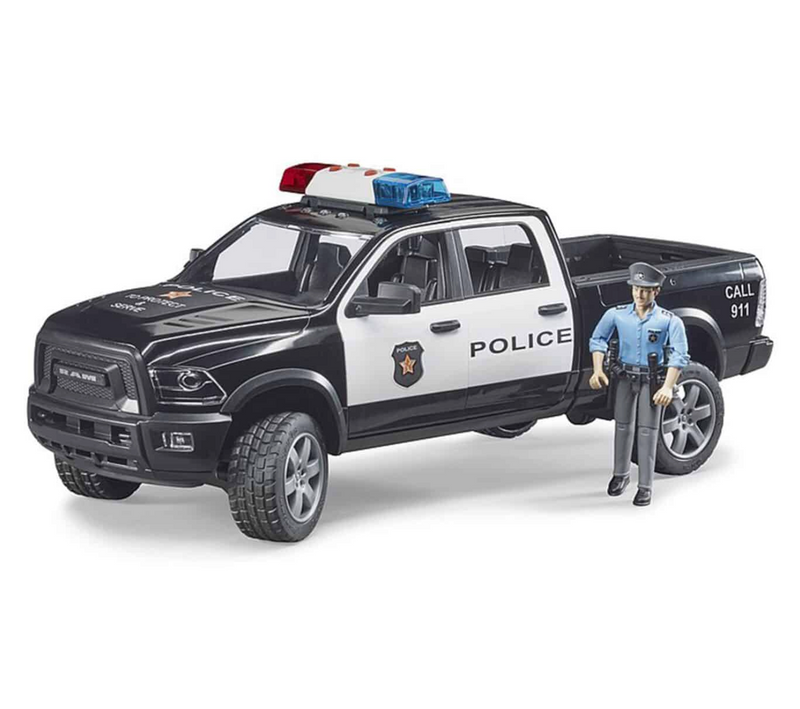 Bruder 1:16 RAM2500 Police Truck with Policeman Lights and Sound Toy car Gifting Idea for 4yrs+