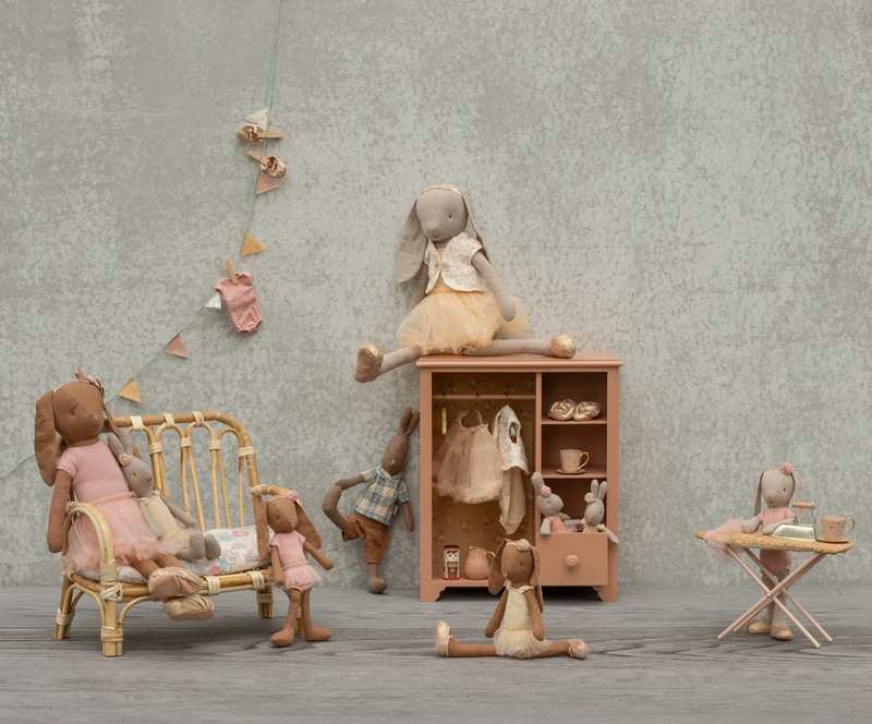 Maileg Wardrobe Large Dark Powder Dollhouse Furniture Pretend & Imaginative play Gift Ideas for 3yrs+