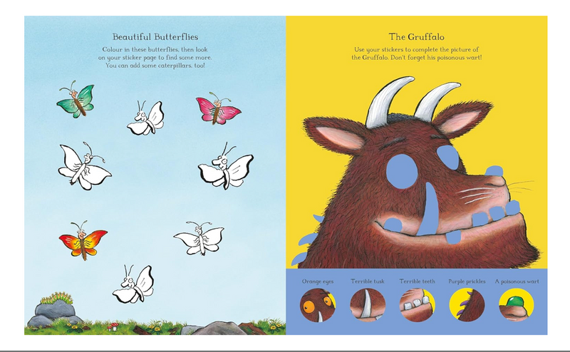 The Gruffalo First Sticker Book with 250 Stickers (Paperback) by Julia Donaldson and Axel Scheffler
