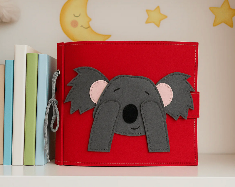 Wondertivity Curious Koala Busy Book Fabric Activity Book Kids Travel Toys 3yrs+