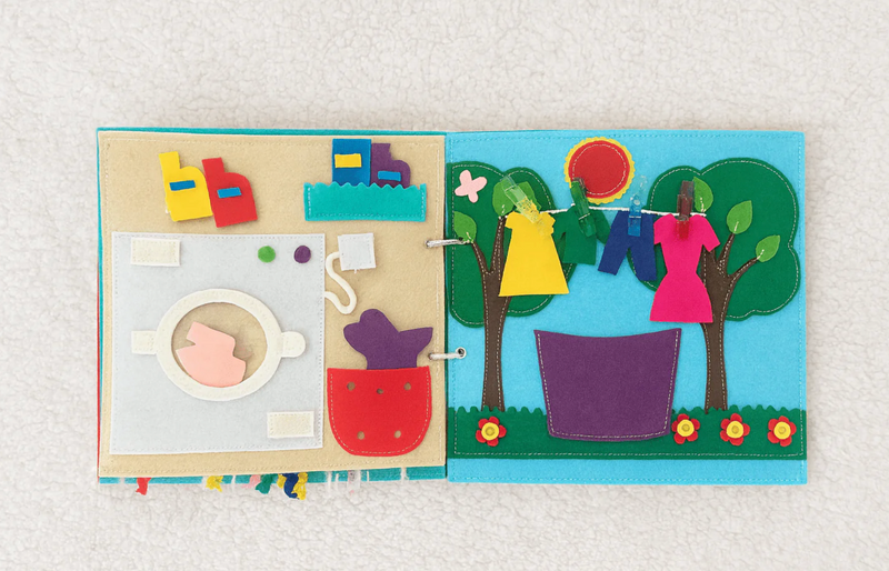 Wondertivity Curious Koala Busy Book Fabric Activity Book Kids Travel Toys 3yrs+