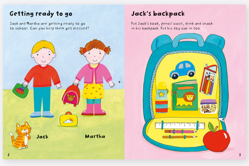 Starting School Sticker Book with over 100 Stickers (Paperback) by Felicity Brooks Activity Book