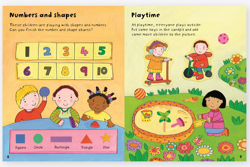 Starting School Sticker Book with over 100 Stickers (Paperback) by Felicity Brooks Activity Book