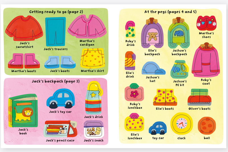 Starting School Sticker Book with over 100 Stickers (Paperback) by Felicity Brooks Activity Book