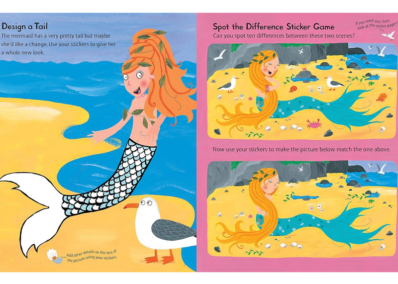 The Singing Mermaid Sticker Activity Book with over 400 Stickers (Paperback) Art and Craft for Kids