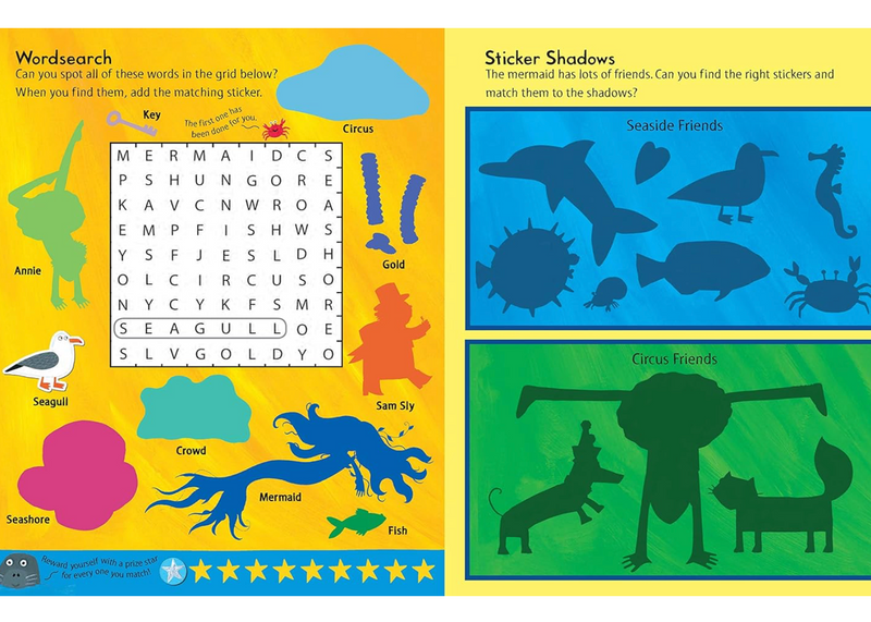 The Singing Mermaid Sticker Activity Book with over 400 Stickers (Paperback) Art and Craft for Kids