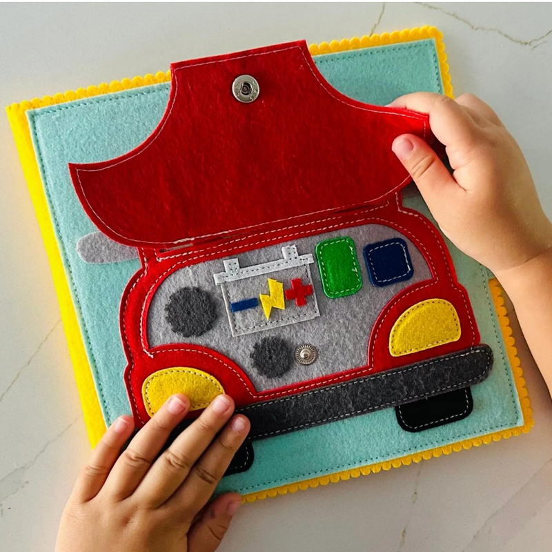 Wondertivity Little Town Busy Book Fabric Activity Book Kids Travel Toys 3yrs+