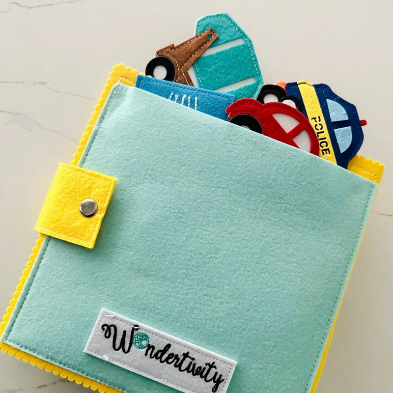 Wondertivity Little Town Busy Book Fabric Activity Book Kids Travel Toys 3yrs+