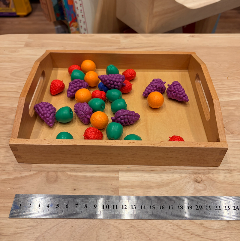 Montessori Beechwood Trays Set of 3 Practical Life Materials