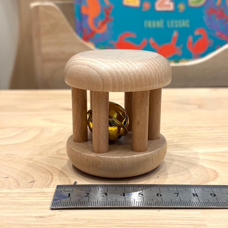 Montessori Infant Cylinder Bell Wooden Sensory Toy for 6m+
