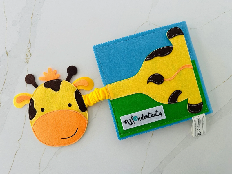 Wondertivity Safari Set Busy Book Fabric Activity Book Kids Travel Toys 3yrs+