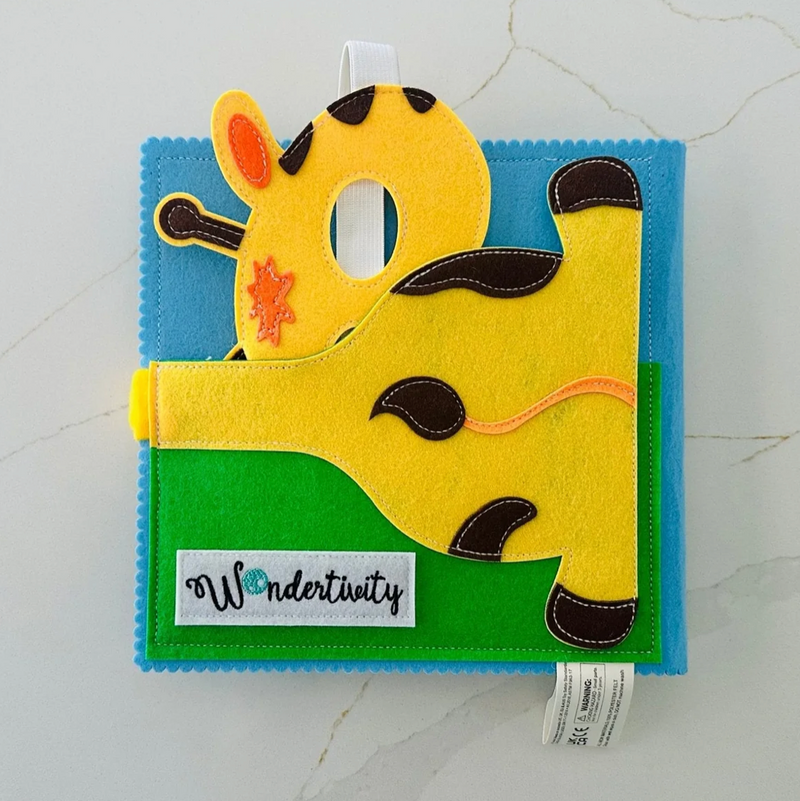 Wondertivity Safari Set Busy Book Fabric Activity Book Kids Travel Toys 3yrs+