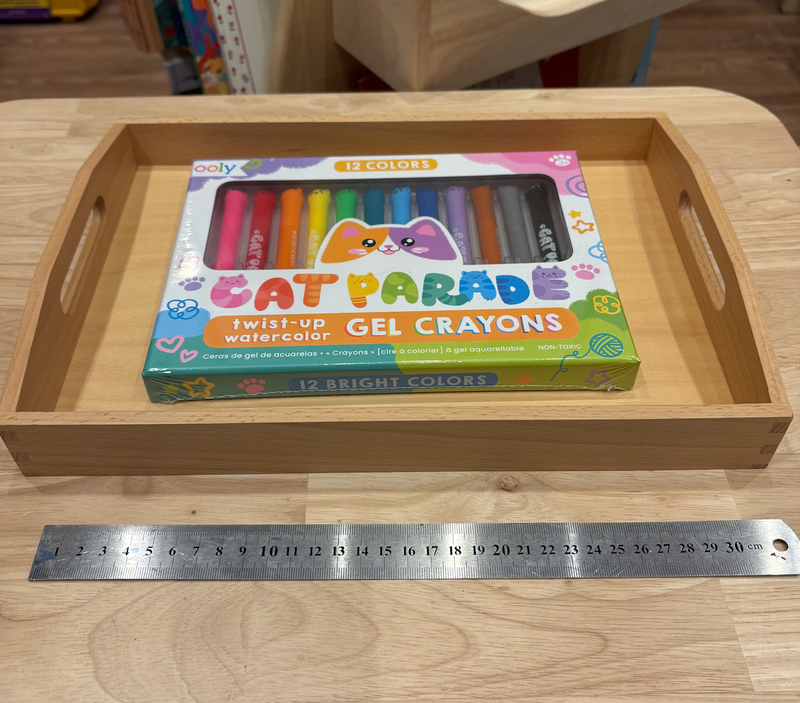 Montessori Beechwood Trays Set of 3 Practical Life Materials
