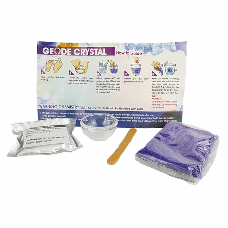 Shape & Grow Geode Crystal Growing Kit Assorted 1pcs Early Science STEM Toys Gifting Idea for 5yrs+