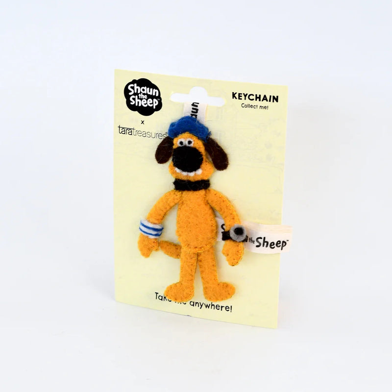 Tara Treasures New Shaun The Sheep Felt Dog Bitzer Keychain Travel Toys 3yrs+