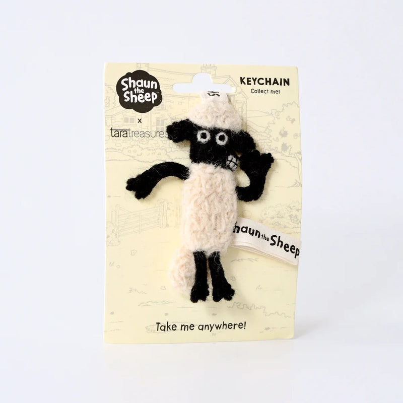 Tara Treasures New Shaun The Sheep Felt Sheep Shaun Keychain Travel Toys 3yrs+