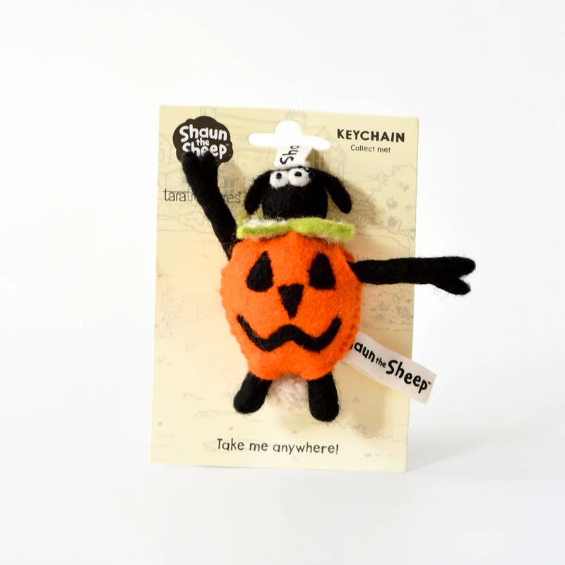 Tara Treasures New Shaun The Sheep Felt Sheep Timmy Pumpkin Keychain Travel Toys Halloween 3yrs+